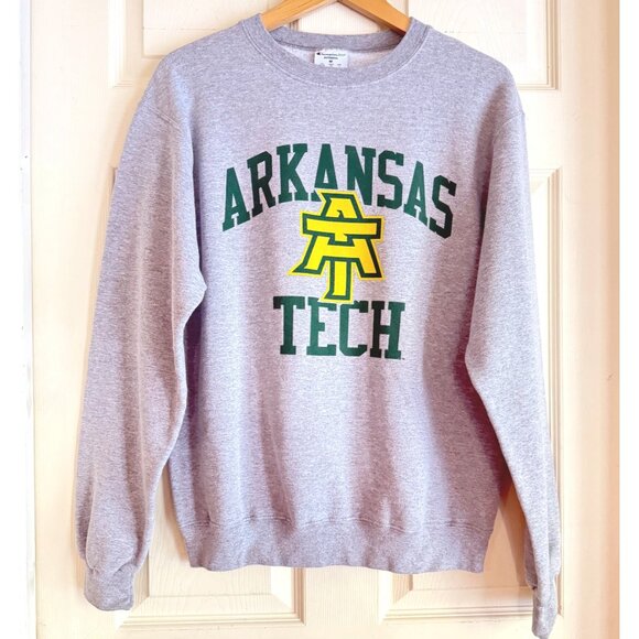 size M Champion Eco Authentic Arkansas‎ Tech ATU Gray Sweatshirt - Picture 1 of 5